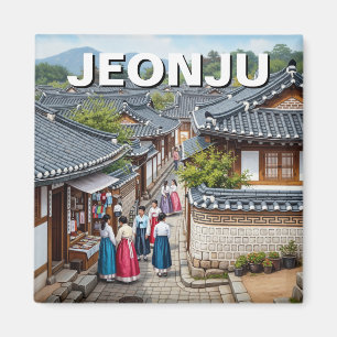Jeonju Hanok Village Südkorea Magnet