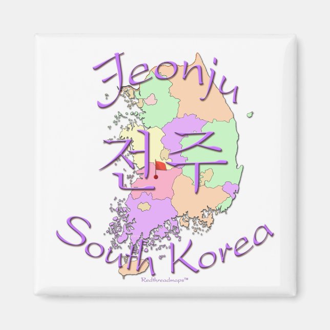 Jeonju Südkorea Magnet (Vorne)