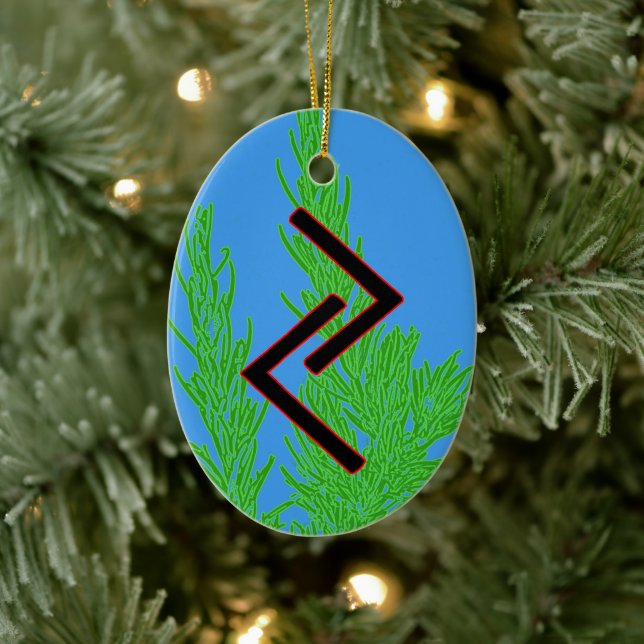 Jera Viking Rune Weihnachten Ornament - Ernte! (Baum)