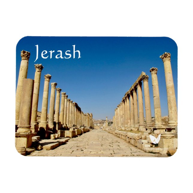 Jerash in Jordanien Magnet von Velvet Escape (Horizontal)