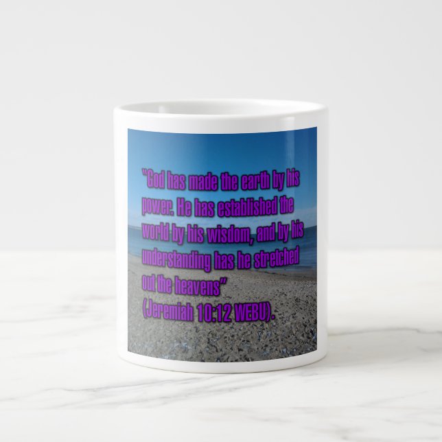 Jeremia 10:12 WEBU Tasse (Vorderseite)