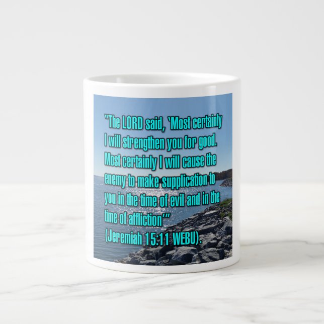 Jeremia 15:11 WEBU Tasse (Vorderseite)
