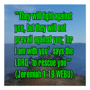 Jeremia 1:19 WEBU Poster