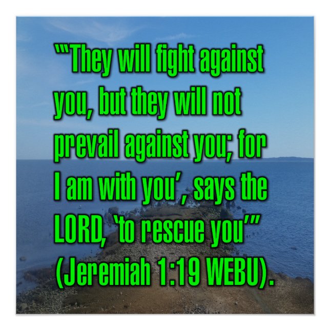 Jeremia 1:19 WEBU Poster (Vorderseite)