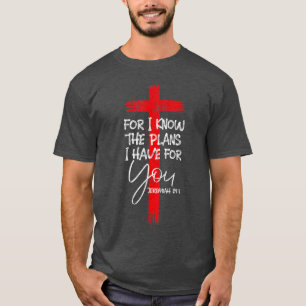 Jeremia 2911 Christliches Religiöses Bibelvers Ges T-Shirt