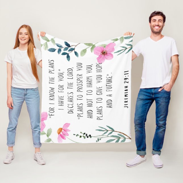 Jeremia 29:11  fleecedecke (Beispiel)