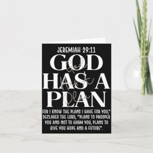 Jeremia 29 11 Gott hat einen Plan christlicher Bib Karte