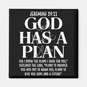 Jeremia 29 11 Gott hat einen Plan christlicher Bib Magnet