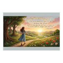 Jeremia 29:11 KJV Poster – Christliche Wandkunst