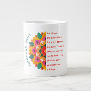 Jeremia 29:11 Mandala Jumbo-Mug Jumbo-Tasse
