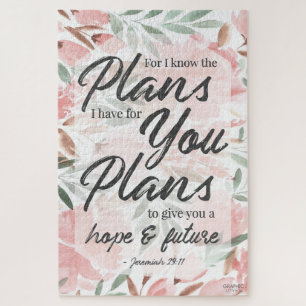 Jeremia 29,11 Schrift: GraphicLoveShop Puzzle