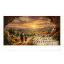 Jeremia 29:11 Schriftplakat Bibelvers Wand