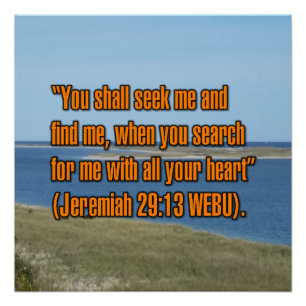 Jeremia 29:13 WEBU Poster