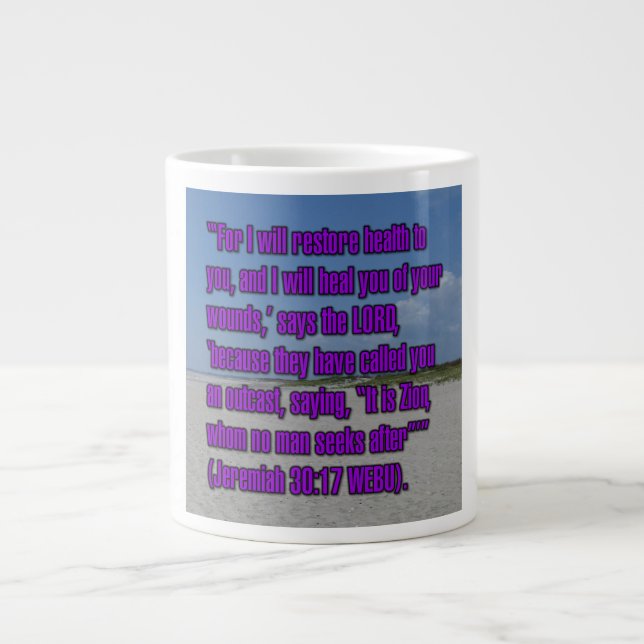 Jeremia 30:17 WEBU Tasse (Vorderseite)