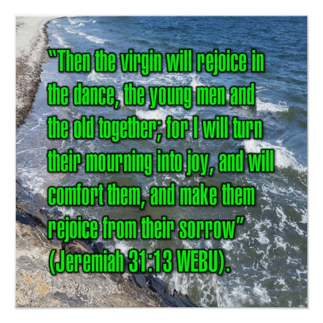 Jeremia 31:13 WEBU Poster (Vorderseite)
