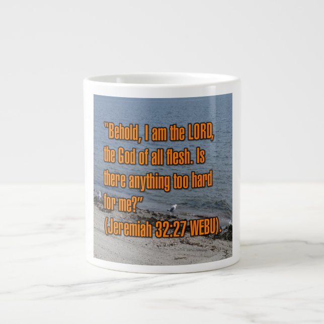 Jeremia 32:27 WEBU Tasse (Vorderseite)