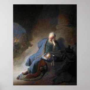 Jeremia Zerstörung Jerusalem Bibel Rembrandt Poster