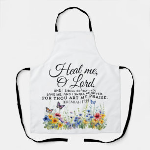 Jeremiah 17:14 Wildblumen zur Heilung der Bibel Schürze