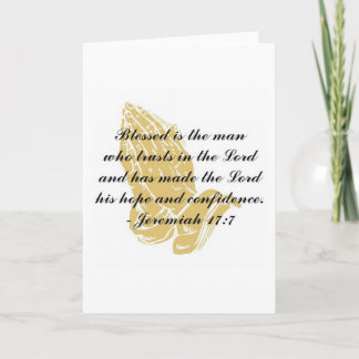 Jeremiah 17:7 Grußkarte Karte
