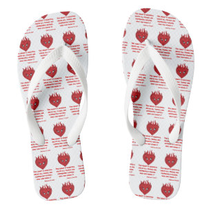 Jeremiah 17:9 KJV Bible Scripture All-over Unisex Flip Flops