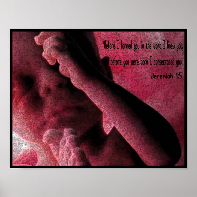 Jeremiah 1:5 poster (Vorne)