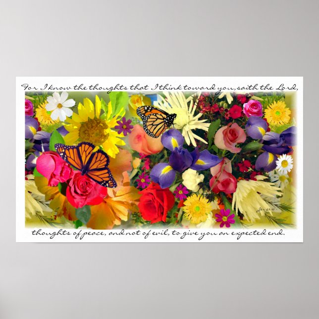 Jeremiah 29:11 Art Poster (Vorne)