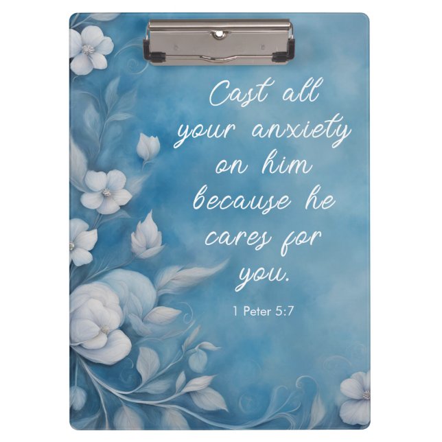 Jeremiah 29:11 Bibelverse-Bild Klemmbrett (Vorderseite)