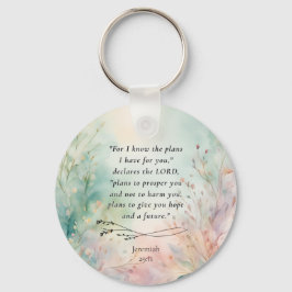 Jeremiah 29:11 Bibelverse-Bild Schlüsselanhänger