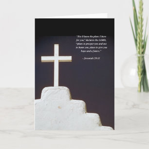 JEREMIAH 29:11 Bibelverse Karte