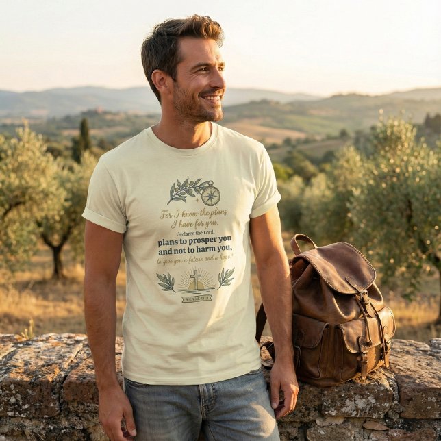 Jeremiah 29:11 Bible Verse Inspirational T-Shirt (Von Creator hochgeladen)