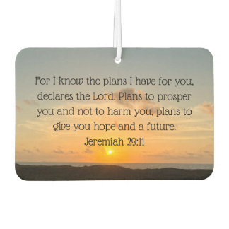 Jeremiah 29:11 Christlich Autolufterfrischer