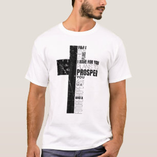 Jeremiah 29:11 Christliche Geschenke Verse Cross R T-Shirt