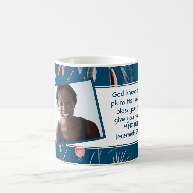 JEREMIAH 29:11 Christliches Foto Kaffeetasse (Mittel)