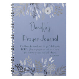 Jeremiah 29:11 Denn ich kenne die Pläne Blaues Geb Notizblock