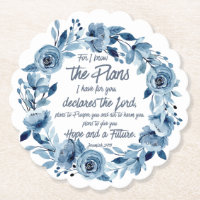 Jeremiah 29:11 Denn ich kenne die Pläne Blue Flora