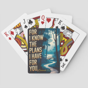 Jeremiah 29:11 Denn ich kenne die Pläne, die ich f Spielkarten