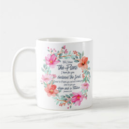 Jeremiah 29:11 Denn ich kenne die Pläne rosa Blume Kaffeetasse