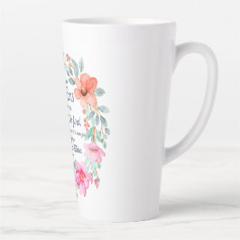 Jeremiah 29:11 Denn ich kenne die Pläne rosa Blume Milchtasse