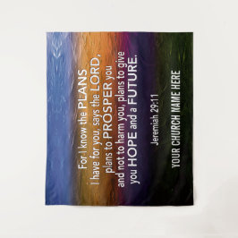 Jeremiah 29:11, DENN ICH KENNE DIE PLANS Church Wandteppich