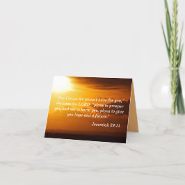 Jeremiah 29:11 Encouragement Karte