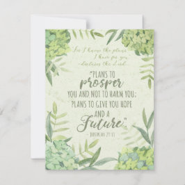 Jeremiah 29:11 feiertagskarte