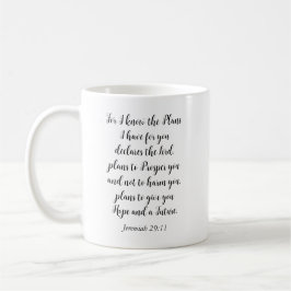 Jeremiah 29:11 Floralpersonalize Kaffeetasse
