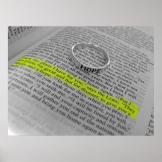 Jeremiah 29:11 - Hoffnung Poster