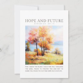 Jeremiah 29:11 Ich kenne meine Pläne für Sie Feiertagskarte