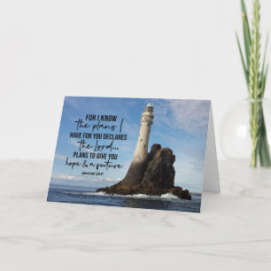 Jeremiah 29:11 Ich kenne meine Pläne für Sie Karte