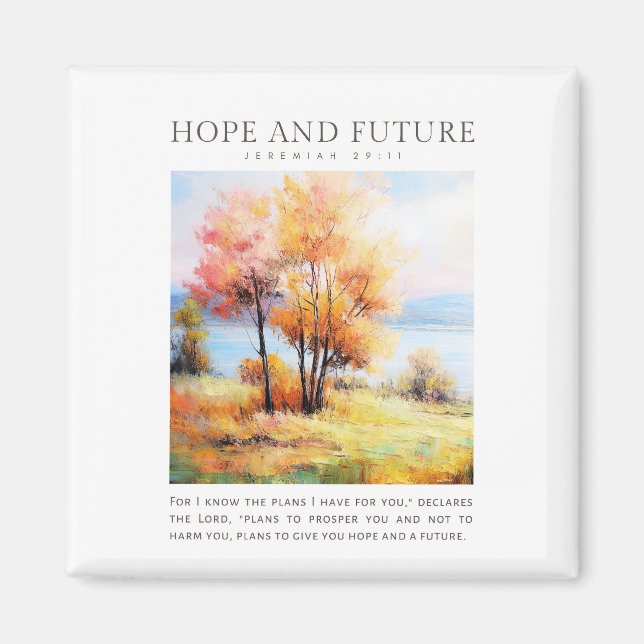 Jeremiah 29:11 Ich kenne meine Pläne für Sie Magnet (Vorne)