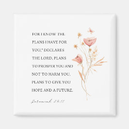 Jeremiah 29:11 Ich kenne meine Pläne für Sie Magnet