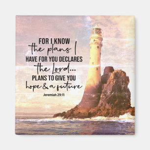 Jeremiah 29:11 Ich kenne meine Pläne für Sie Magnet