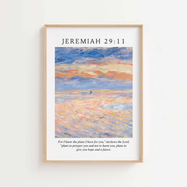 Jeremiah 29:11 Ich kenne meine Pläne für Sie Poster (Von Creator hochgeladen)