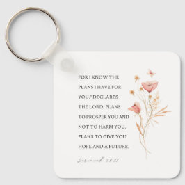 Jeremiah 29:11 Ich kenne meine Pläne für Sie Schlüsselanhänger